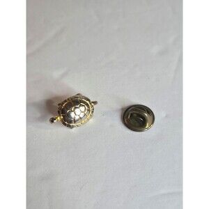 Silver and Gold Tone Turtle Tortoise Pin